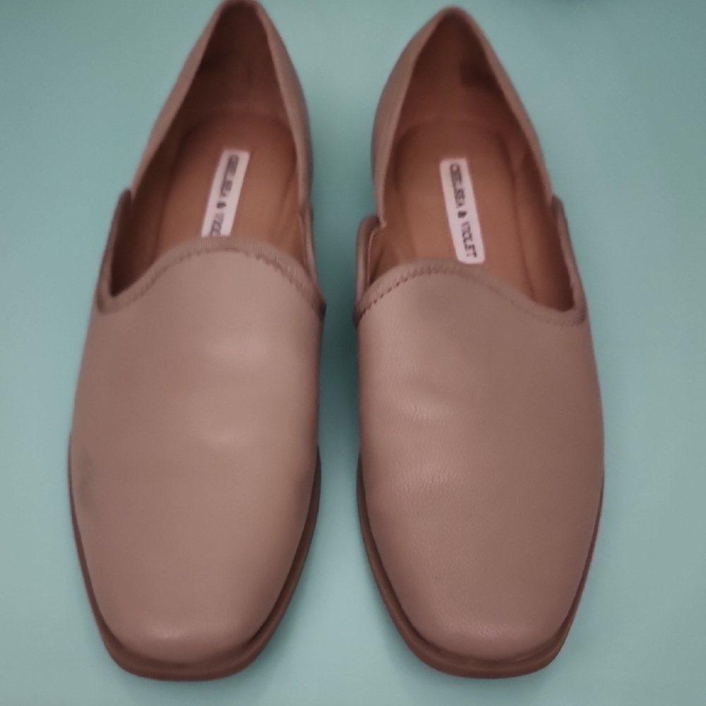 Chelsea & Violet Lousa Leather Slip-On Loafers